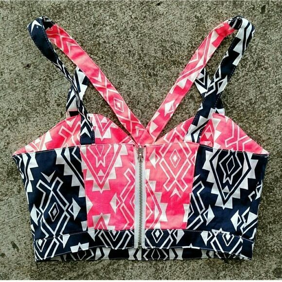 New Flying Tomato festival bralette crop top. Small - Picture 2 of 2